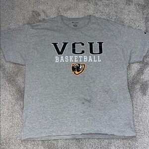 VCU Virginia Commonwealth Rams Basketball Team Gray Soft T Shirt XL Champion